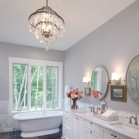 Coldwell Banker Global Luxury Blog Home Style - Master Bath Ceiling Light Fixtures